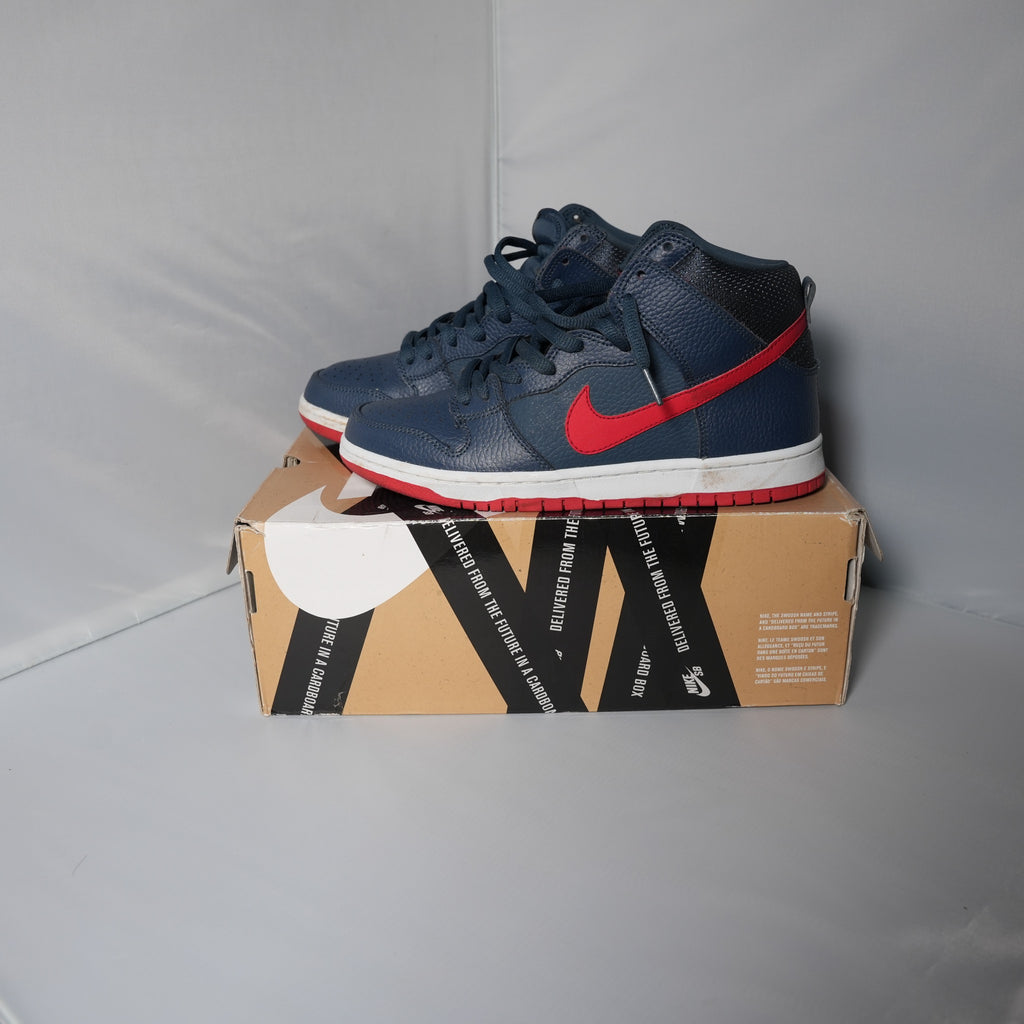 Nike SB Dunk High Squadron Blue University Red