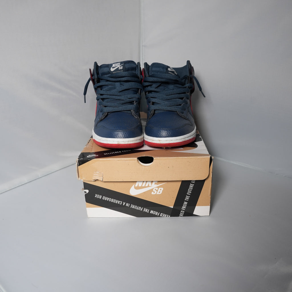 Nike SB Dunk High Squadron Blue University Red