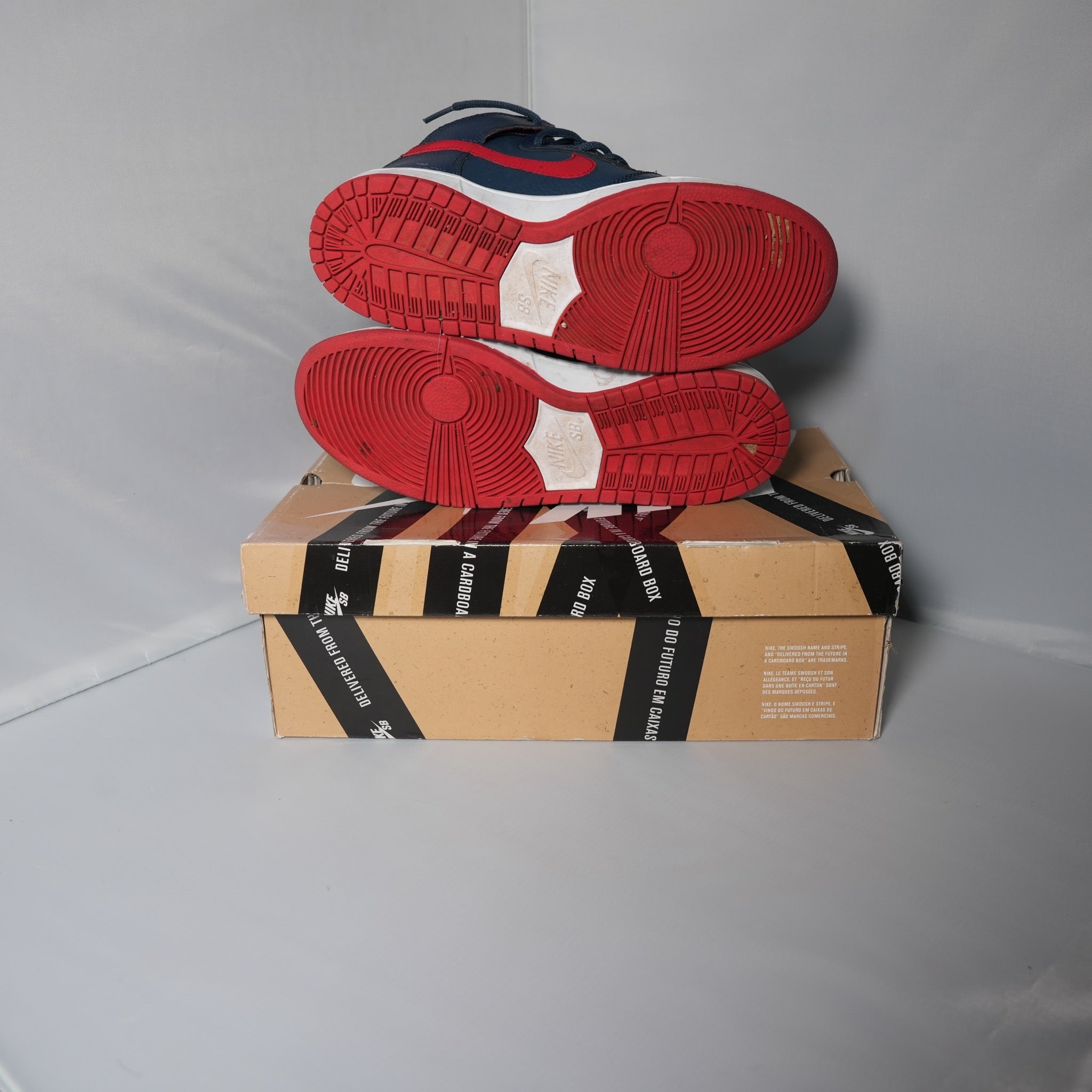 Nike SB Dunk High Squadron Blue University Red