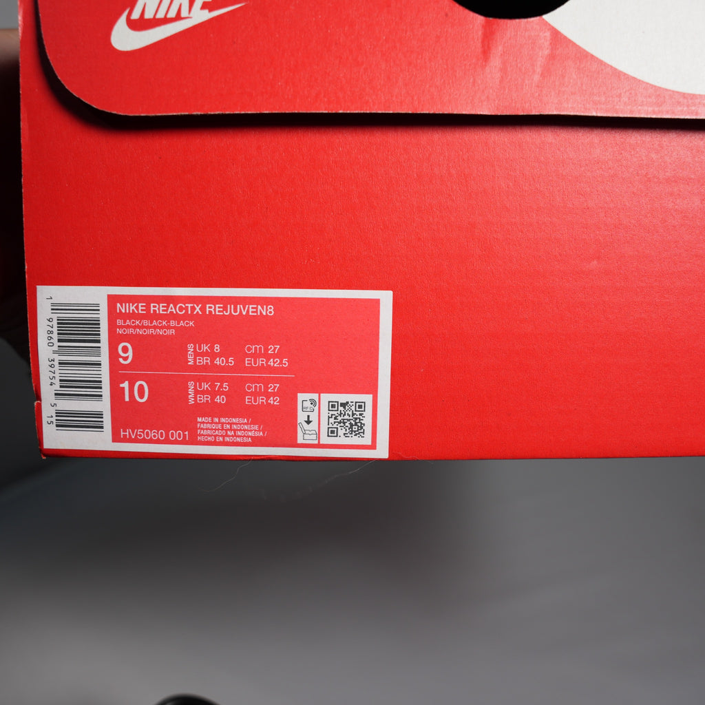 Nike ReactX Rejuven8 Triple Black