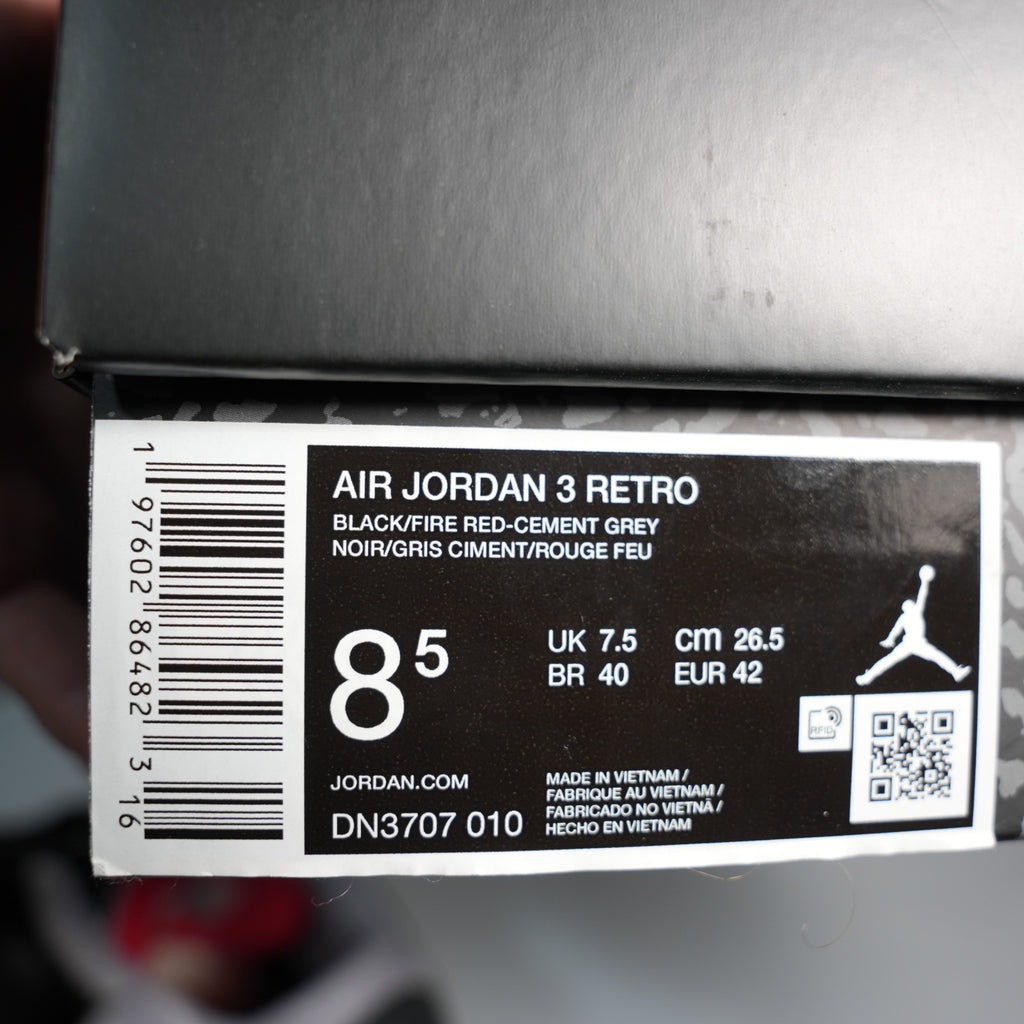 Jordan 3 Retro OG Black Cement (2024)
