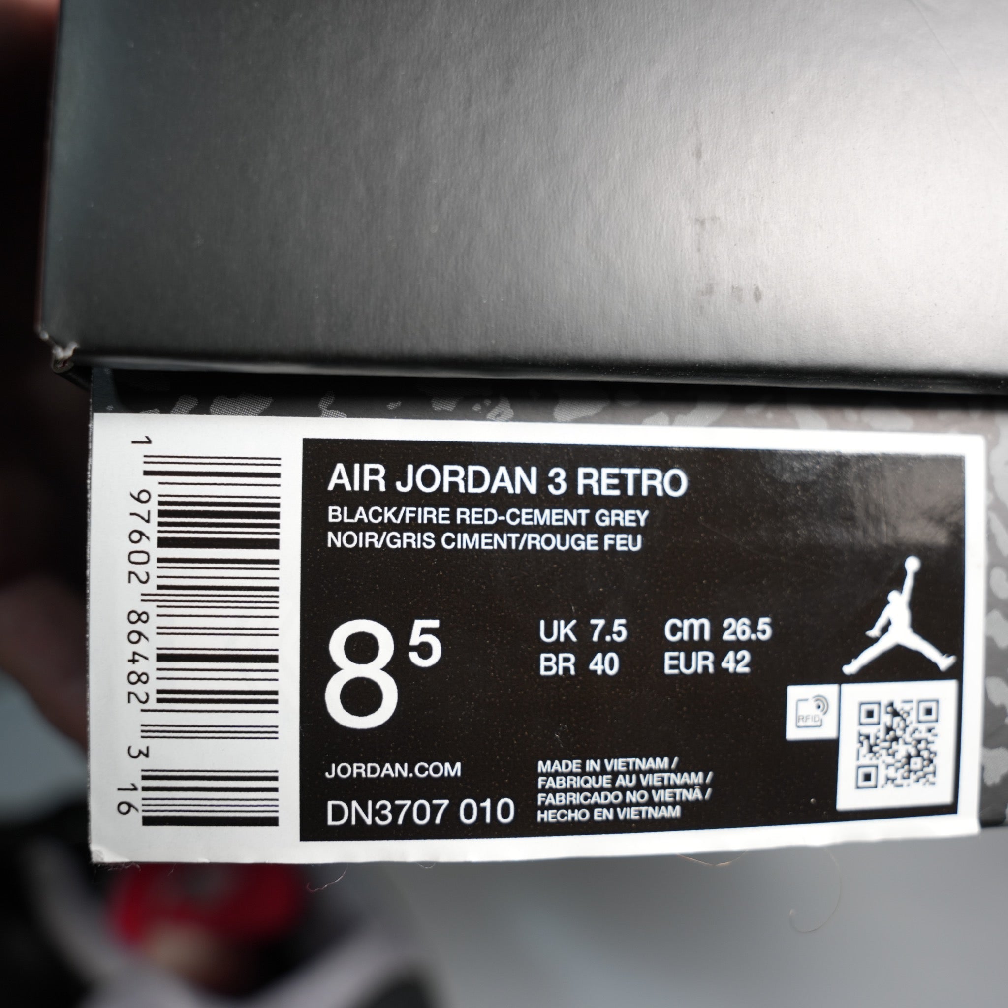 Jordan 3 Retro OG Black Cement (2024)