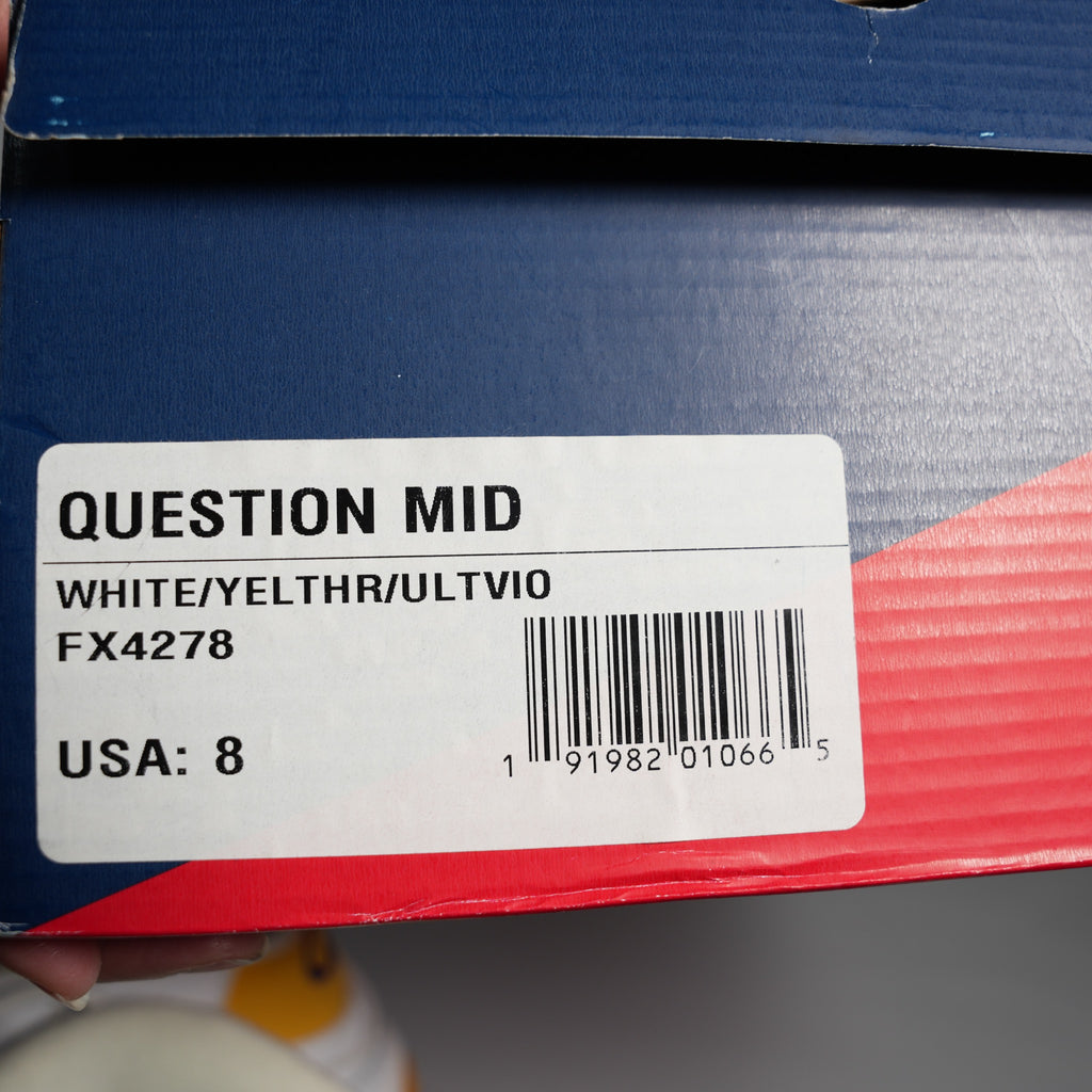 Reebok Question Mid Yellow Toe