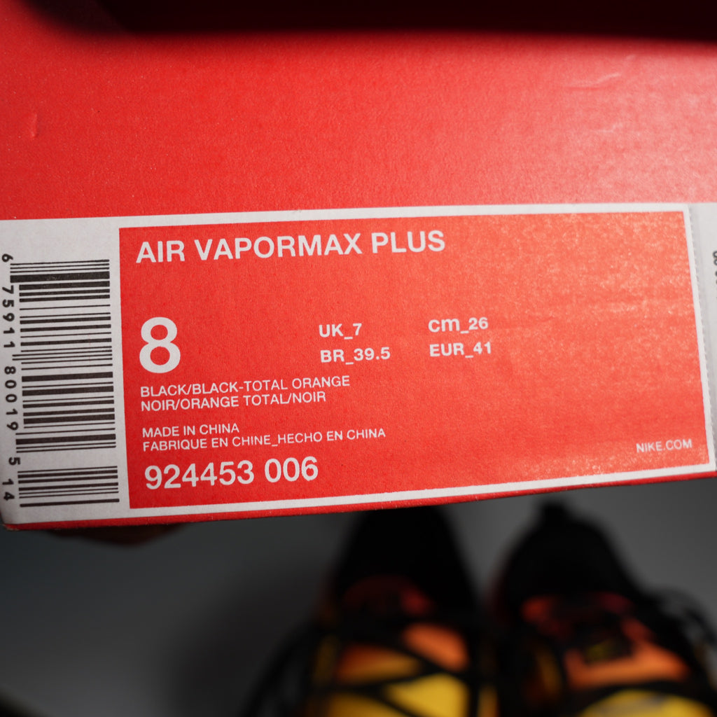 Nike Air VaporMax Plus Black Orange Crimson