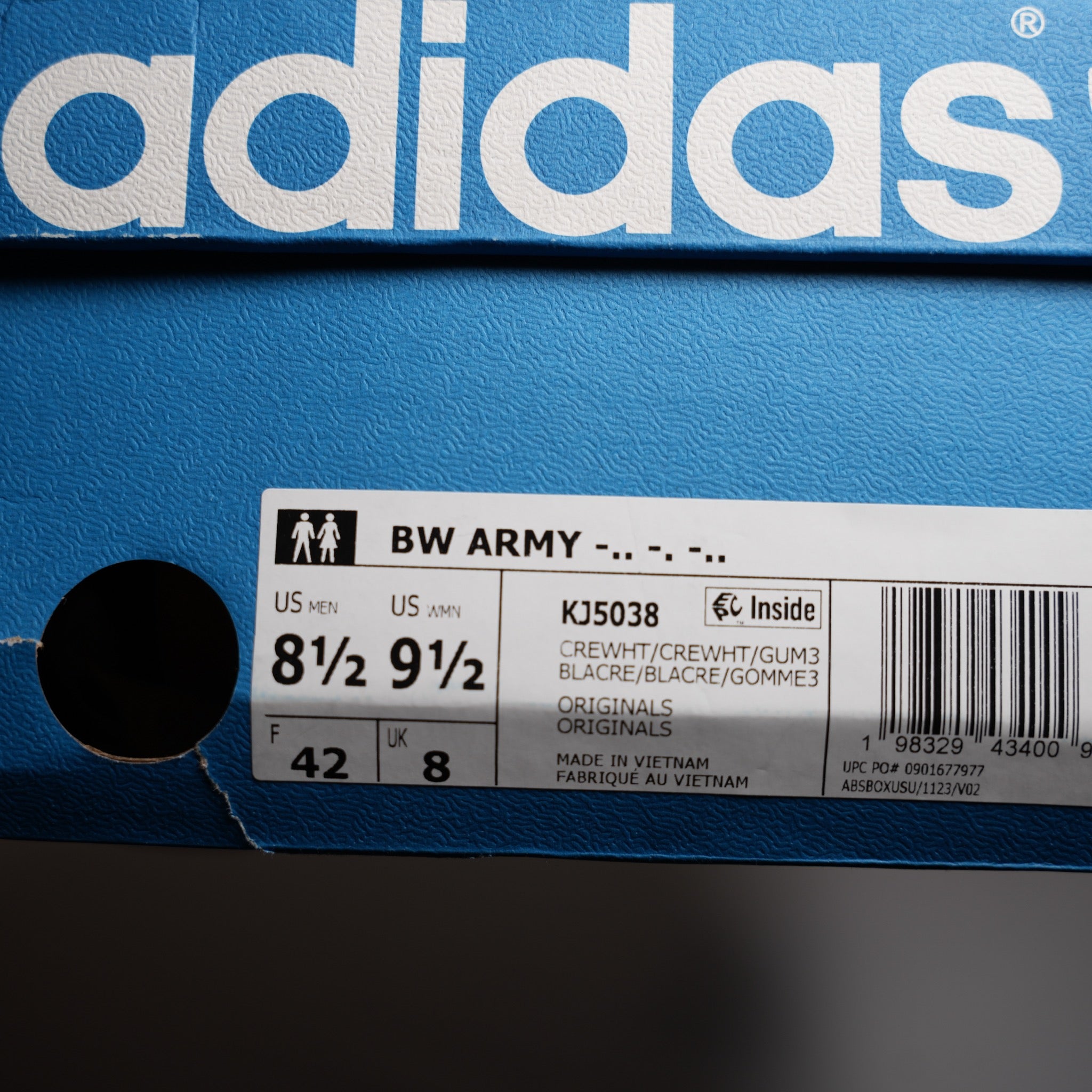 adidas BW Army The Whitaker Group 'Do Not Duplicate' (Wonder White Cream) [SZ 8.5]